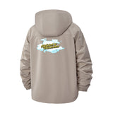 Cloud Typographic Unisex Full-Zip Printed Waterproof Hooded Windbreaker