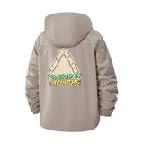 Powered by Empanadas Unisex Full-Zip Printed Waterproof Hooded Windbreaker