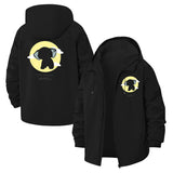 Inspirational Koala Unisex Full-Zip Printed Waterproof Hooded Windbreaker