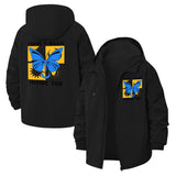 Magic Butterfly Unisex Full-Zip Printed Waterproof Hooded Windbreaker