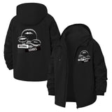 Abstract Lips Internal Echoes Unisex Full-Zip Printed Waterproof Hooded Windbreaker