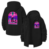 Funk Disco Dancing Unisex Full-Zip Printed Waterproof Hooded Windbreaker