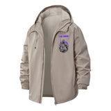 Evil Witch Forest Unisex Full-Zip Printed Waterproof Hooded Windbreaker