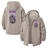 Evil Witch Forest Unisex Full-Zip Printed Waterproof Hooded Windbreaker