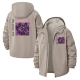 Dark Matter Science Unisex Full-Zip Printed Waterproof Hooded Windbreaker