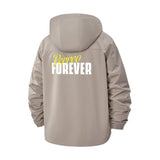 Perreo Forever Typographic Unisex Full-Zip Printed Waterproof Hooded Windbreaker
