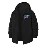 Geometric Abstract Unisex Full-Zip Printed Waterproof Hooded Windbreaker