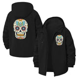 Sugar Skull Unisex Full-Zip Printed Waterproof Hooded Windbreaker