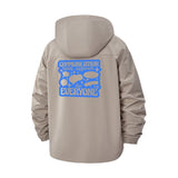 Inclusive Communication Unisex Full-Zip Printed Waterproof Hooded Windbreaker