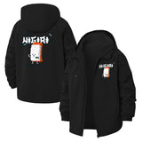Cute Nigiri Sushi Unisex Full-Zip Printed Waterproof Hooded Windbreaker