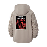 Dark Angel Gothic Unisex Full-Zip Printed Waterproof Hooded Windbreaker