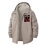 Dark Angel Gothic Unisex Full-Zip Printed Waterproof Hooded Windbreaker