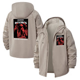 Dark Angel Gothic Unisex Full-Zip Printed Waterproof Hooded Windbreaker