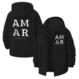 Typographic Motivational Unisex Full-Zip Printed Waterproof Hooded Windbreaker