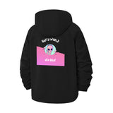 Happy World UFO Day Unisex Full-Zip Printed Waterproof Hooded Windbreaker