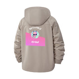 Happy World UFO Day Unisex Full-Zip Printed Waterproof Hooded Windbreaker