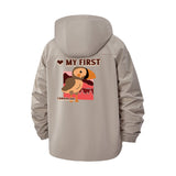 Canada Day Puffin Unisex Full-Zip Printed Waterproof Hooded Windbreaker