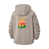 Blessed Ramadan Unisex Full-Zip Printed Waterproof Hooded Windbreaker