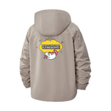 Unicorn Fun Unisex Full-Zip Printed Waterproof Hooded Windbreaker