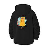 Angel Cat Unisex Full-Zip Printed Waterproof Hooded Windbreaker