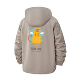 Angel Cat Unisex Full-Zip Printed Waterproof Hooded Windbreaker