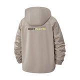 Only Plants Unisex Full-Zip Printed Waterproof Hooded Windbreaker
