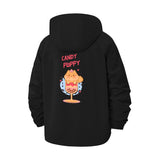 Candy Puppy Unisex Full-Zip Printed Waterproof Hooded Windbreaker