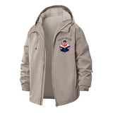 Book Lover Unisex Full-Zip Printed Waterproof Hooded Windbreaker