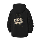 Dog Lover Unisex Full-Zip Printed Waterproof Hooded Windbreaker