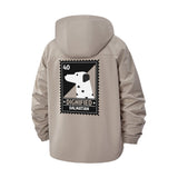 Dalmatian Graphic Unisex Full-Zip Printed Waterproof Hooded Windbreaker