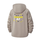 Tagless AF Unisex Full-Zip Printed Waterproof Hooded Windbreaker