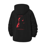 Retro Soldier Graphic Unisex Full-Zip Printed Waterproof Hooded Windbreaker
