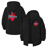 Sacred Heart Script Unisex Full-Zip Printed Waterproof Hooded Windbreaker