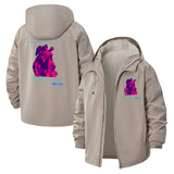 Greek Mythology Unisex Full-Zip Printed Waterproof Hooded Windbreaker