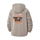 Drop the Bomb Graffiti Unisex Full-Zip Printed Waterproof Hooded Windbreaker