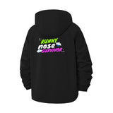 Runny Nose Survivor Unisex Full-Zip Printed Waterproof Hooded Windbreaker