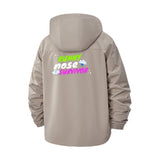 Runny Nose Survivor Unisex Full-Zip Printed Waterproof Hooded Windbreaker