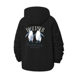 Penguin Together Forever Unisex Full-Zip Printed Waterproof Hooded Windbreaker
