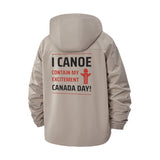 Canoe Adventure Unisex Full-Zip Printed Waterproof Hooded Windbreaker