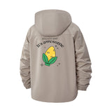 Cute Lemon Botanical Unisex Full-Zip Printed Waterproof Hooded Windbreaker