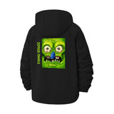 Funny Gross Cartoon Unisex Full-Zip Printed Waterproof Hooded Windbreaker