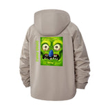 Funny Gross Cartoon Unisex Full-Zip Printed Waterproof Hooded Windbreaker