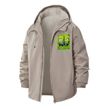 Funny Gross Cartoon Unisex Full-Zip Printed Waterproof Hooded Windbreaker