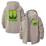 Funny Gross Cartoon Unisex Full-Zip Printed Waterproof Hooded Windbreaker