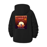 Mars Exploration Unisex Full-Zip Printed Waterproof Hooded Windbreaker