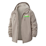 Good Times Unisex Full-Zip Printed Waterproof Hooded Windbreaker