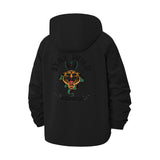 Stay Wild Tiger and Snake Unisex Full-Zip Printed Waterproof Hooded Windbreaker