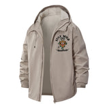 Stay Wild Tiger and Snake Unisex Full-Zip Printed Waterproof Hooded Windbreaker