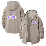 Pride Riot Unisex Full-Zip Printed Waterproof Hooded Windbreaker