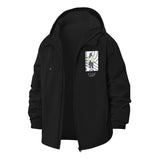 Stay Cool Unisex Full-Zip Printed Waterproof Hooded Windbreaker